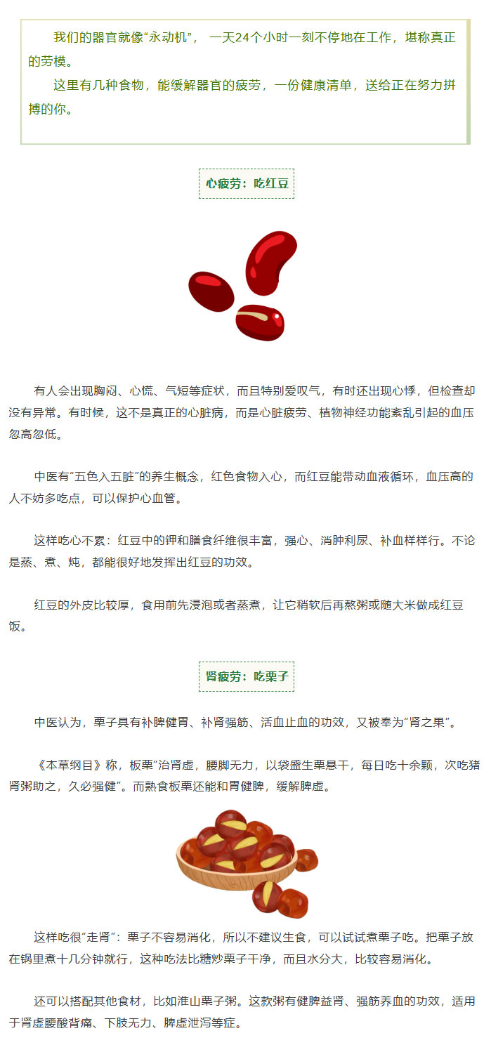 【健康科普】心累吃红豆，脑累吃核桃，眼累吃......这六种抗疲劳的食物，快收好！1.jpg